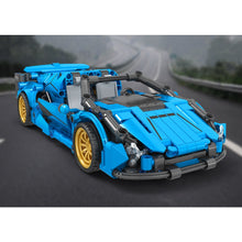 Load image into Gallery viewer, 398PCS MOC Technic Speed Pull Back Sian Super Racing Sports Car Model Toy Building Block Brick Gift Kids DIY Compatible Lego 1:18
