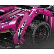 Load image into Gallery viewer, 503PCS MOC Technic Speed Purple Racing Sports Car Pull Back Model Toy Building Block Brick Gift Kids DIY Compatible Lego
