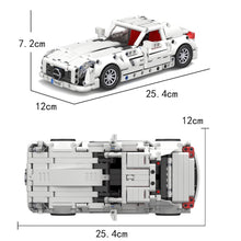 Load image into Gallery viewer, 399PCS MOC Technic Speed Pull Back SLK AMG Super Racing Sports Car Model Toy Building Block Brick Gift Kids DIY Compatible Lego 1:18
