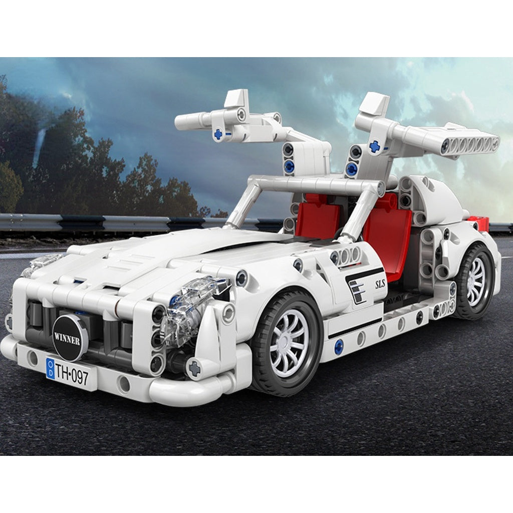 399PCS MOC Technic Speed Pull Back SLK AMG Super Racing Sports Car Model Toy Building Block Brick Gift Kids DIY Compatible Lego 1:18