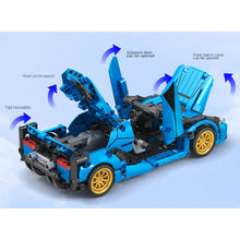 Load image into Gallery viewer, 398PCS MOC Technic Speed Pull Back Sian Super Racing Sports Car Model Toy Building Block Brick Gift Kids DIY Compatible Lego 1:18
