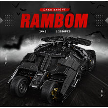 Load image into Gallery viewer, 2830PCS MOC Technic Speed Static Rambom The Dark Knight Large Batmobile Car Model Toy Building Block Brick Gift Kids DIY Compatible Lego 1:8
