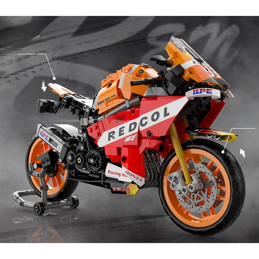 811PCS MOC Technic Speed CBR Racing Sports Motorcycle Motor Bike Mode – mycrazybuy  store